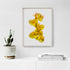 Yellow Orchids Floral Art Print